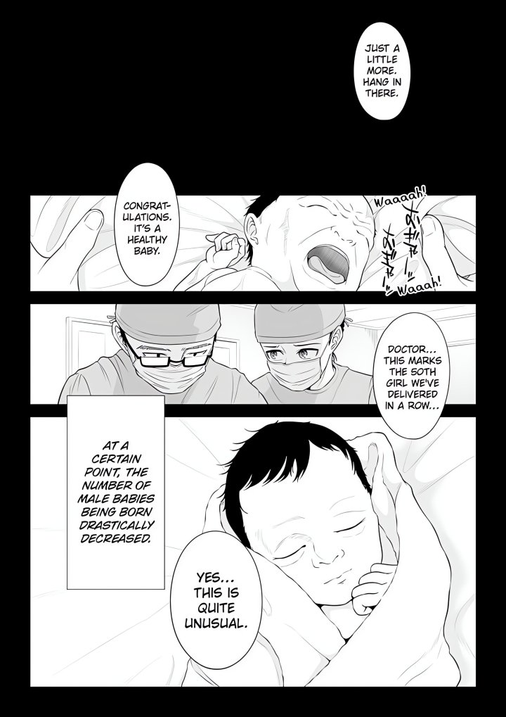 In a World Where Males Are Nearly Extinct, Semen Has Become a Precious Resource - Chapter 1 Page 2