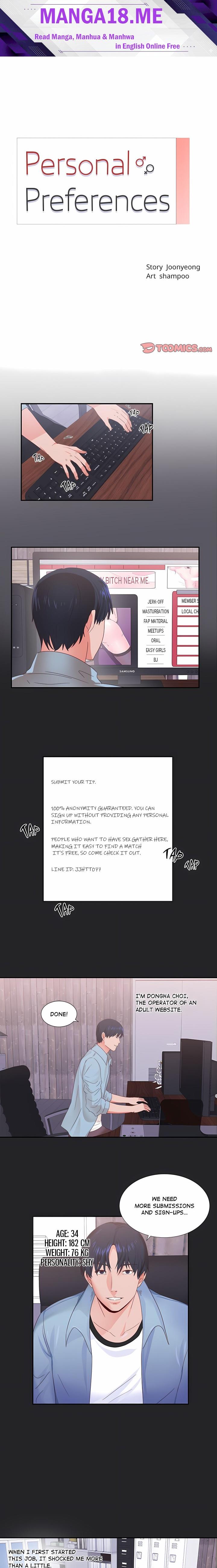 Personal Preferences - Chapter 1 Page 1