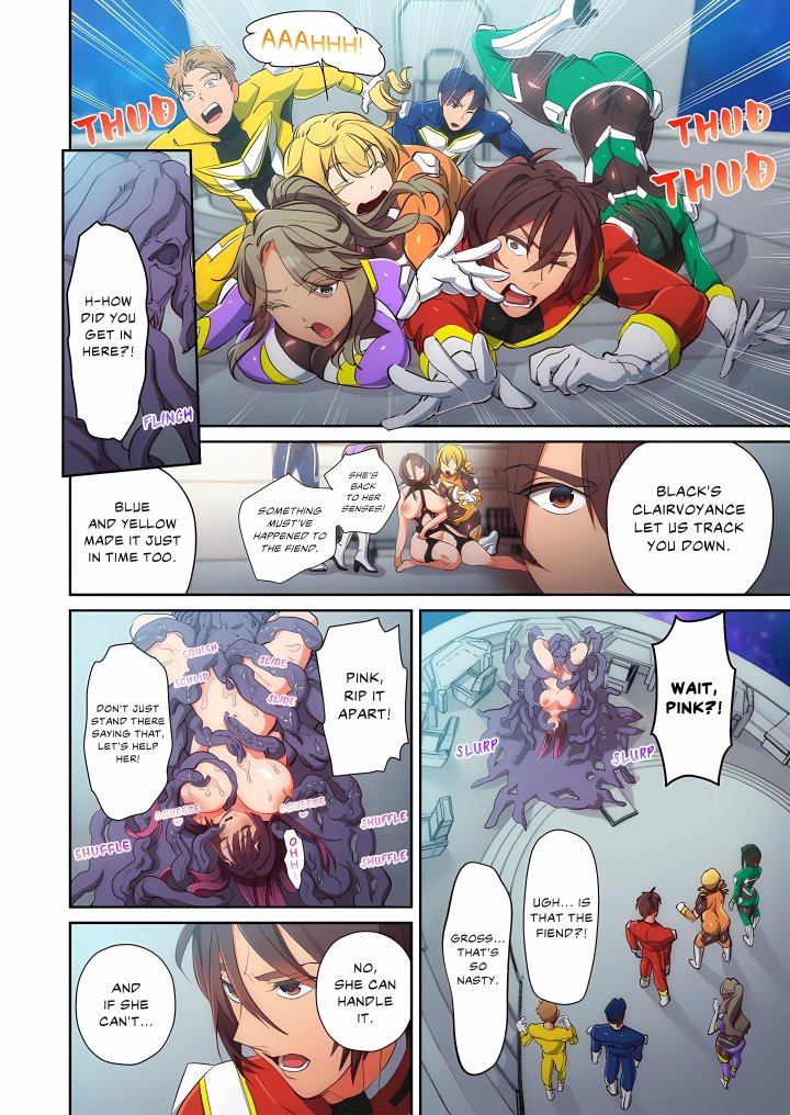 Pitiful Ranger Pink: I’m Such a Disgrace, but It Feels So Good! (Uncensored) - Chapter 22 Page 12